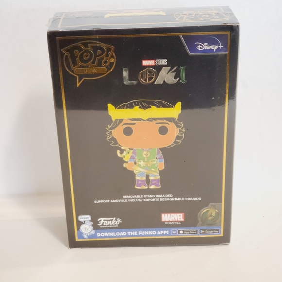 Funko Pop! Pin: Kid Loki Blacklight Large Enamel Pin SE - Picture 5 of 7